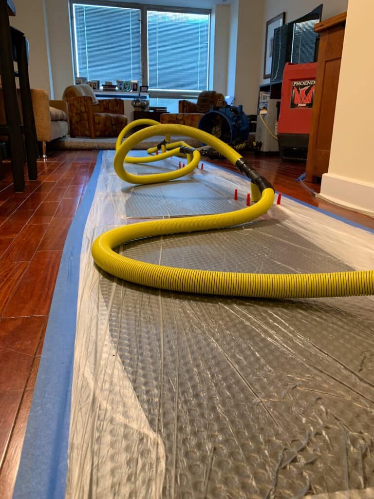 brooklyn resident floors being tried with professional equipment by floodco usa