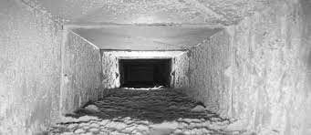 Dust-filled air duct in Bronx, NY 10451