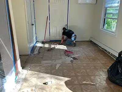 flooring restoration before completion