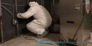 inspection of sewage area