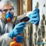 Expert cleaning mold off of drywall
