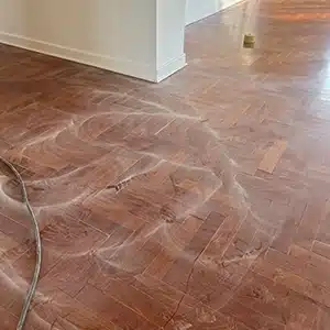 sanded floors before the finishing coat is applied